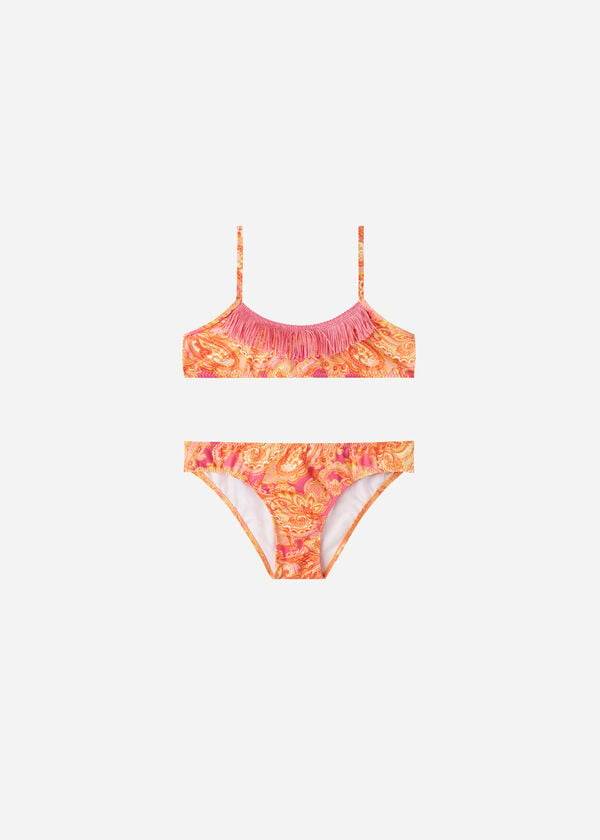 Bañadores Calzedonia Paisley Two-Piece Jasmine Niños Rojas | CL3048HK