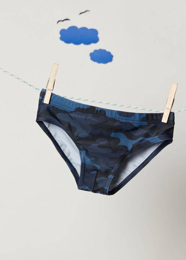 Bañadores Calzedonia Rio Niños Azules | CL3157VD