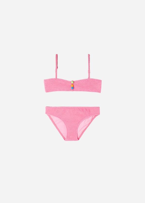 Bañadores Calzedonia Two-Piece Bandeau San Diego Niños Rosas | CL3068GL
