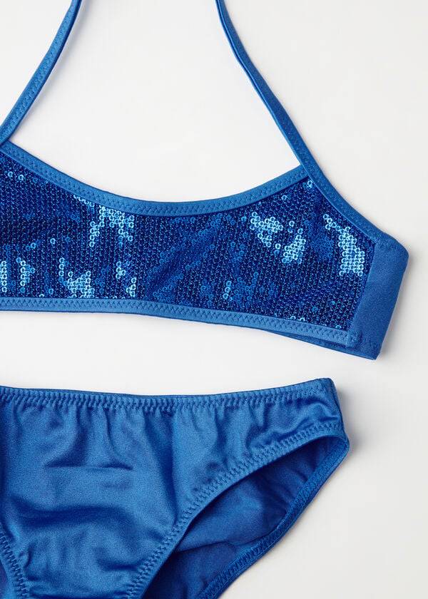 Bañadores Calzedonia Two-Piece Cannes Niños Azules | CL3069FM
