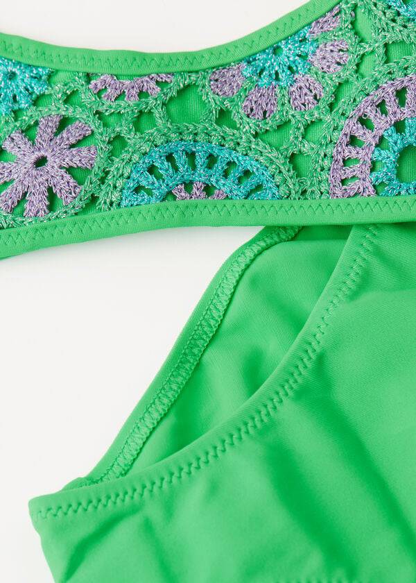 Bañadores Calzedonia Two Piece Capri Niños Verde | CL3055PQ