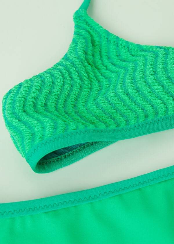 Bañadores Calzedonia Two Piece Mykonos Niños Verde | CL3063WY