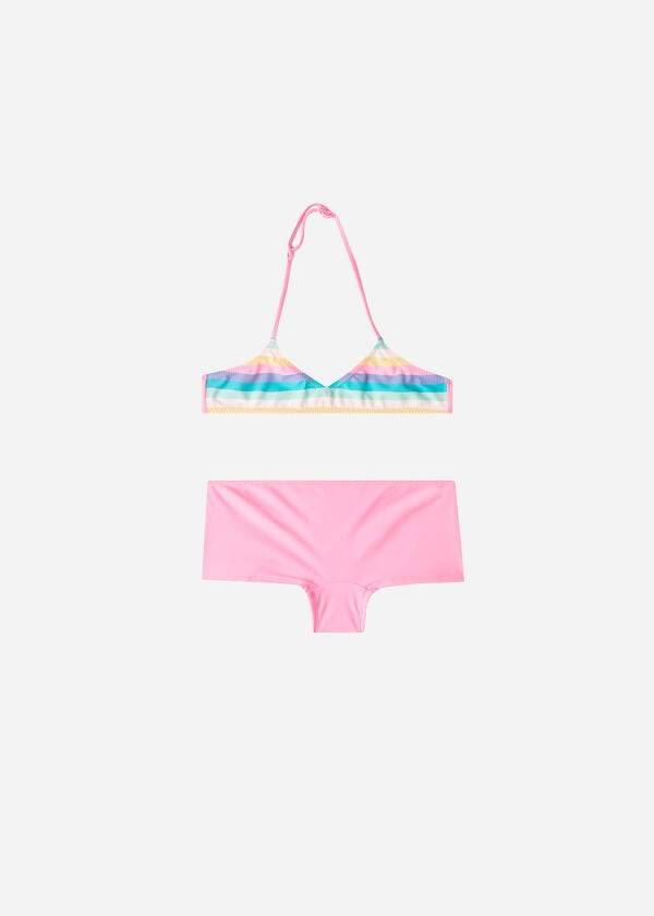 Bañadores Calzedonia Two-Piece Sole Niños Rosas | CL3075IS
