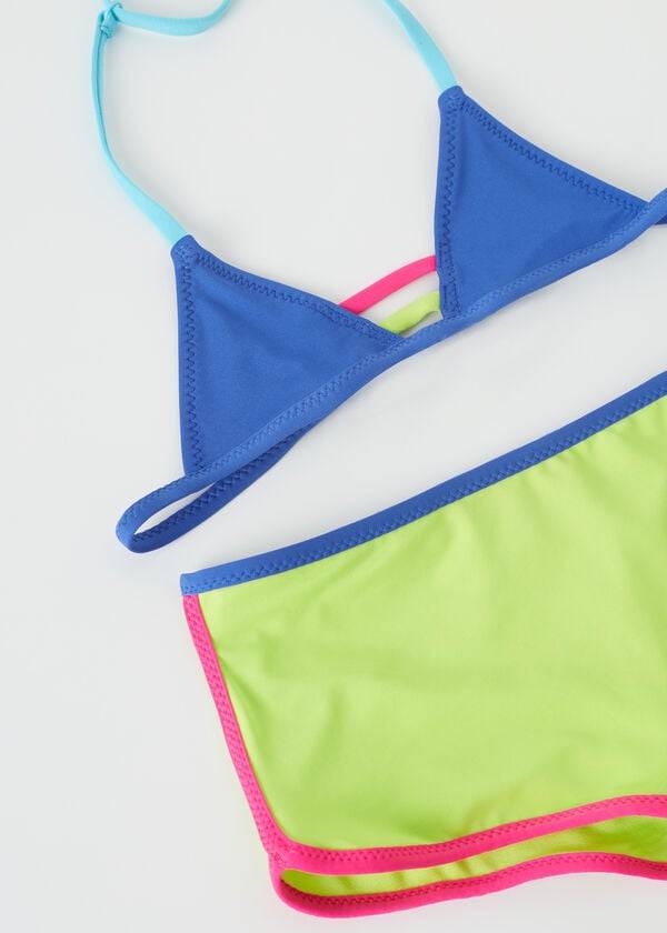 Bañadores Calzedonia Two Piece Tokyo Eco Niños Azules | CL3067HK