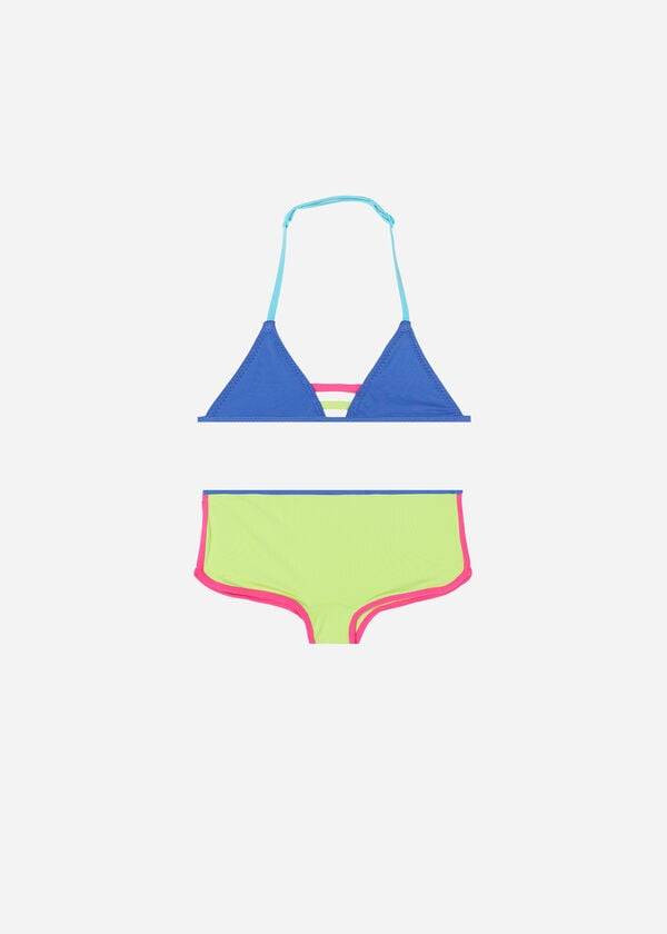 Bañadores Calzedonia Two Piece Tokyo Eco Niños Azules | CL3067HK