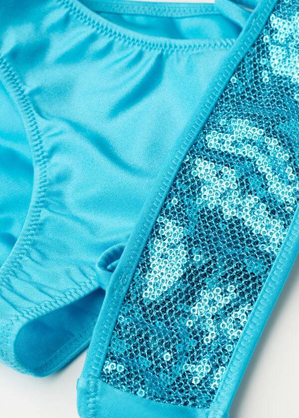 Bañadores Calzedonia Two-Piece Triangle Cannes Niños Turquesa | CL3079RW
