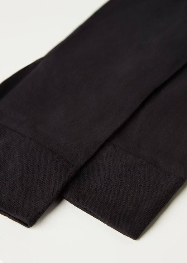 Calcetines Calzedonia 30 Denier Semi Opaque Microfiber Knee-Highs Long Mujer Negras | CL2235WY
