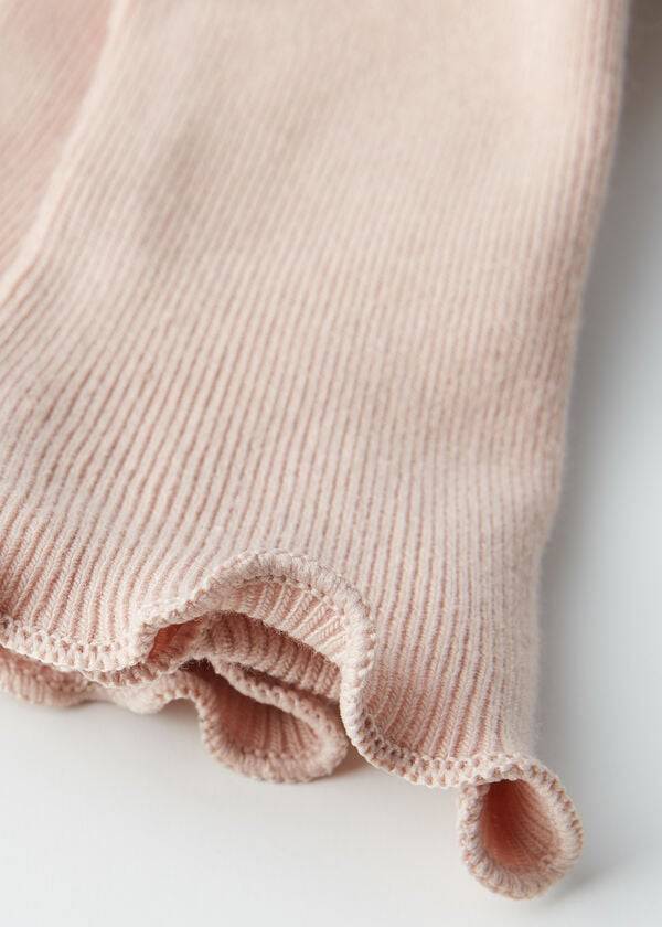 Calcetines Calzedonia Acanalado Corta Mujer Kaki | CL2485VD