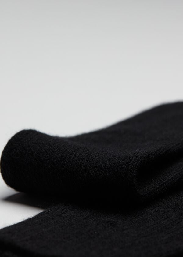 Calcetines Calzedonia Acanalado Lana and Cashmere Long Hombre Negras | CL2778EX