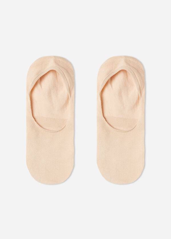 Calcetines Calzedonia Algodon Invisible Mujer Blancas | CL2203CE