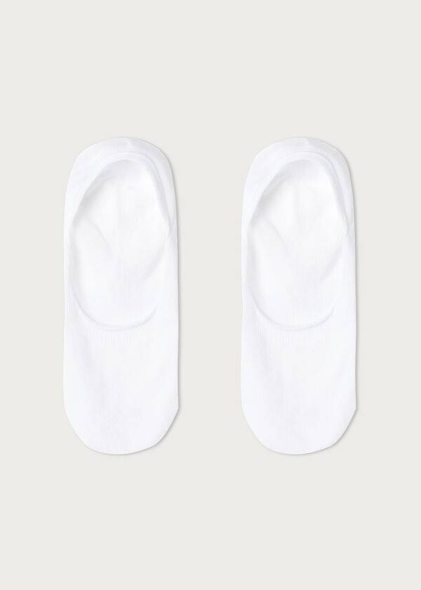 Calcetines Calzedonia Algodon Invisible Hombre Blancas | CL2904KI