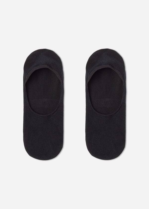 Calcetines Calzedonia Algodon Invisible Hombre Negras | CL2905JJ