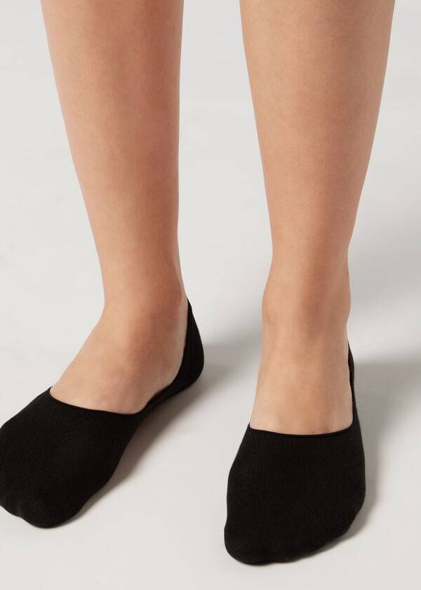 Calcetines Calzedonia Algodon Invisible Hombre Negras | CL2905JJ