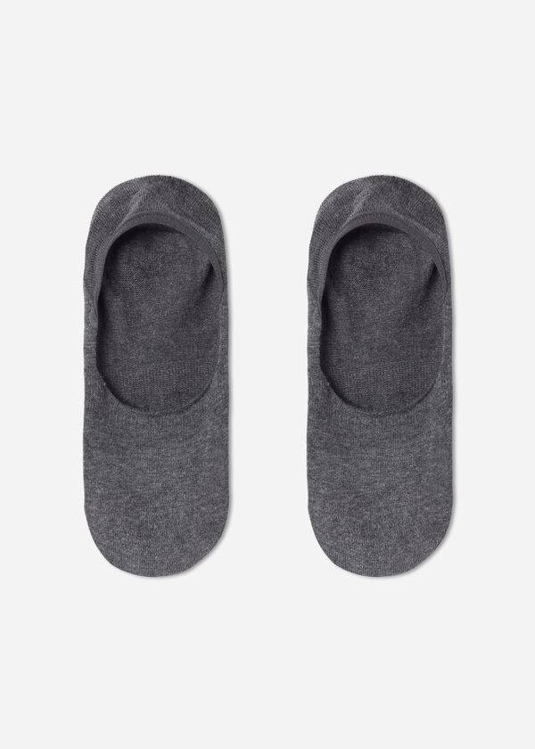 Calcetines Calzedonia Algodon Invisible Hombre Plateadas | CL2906HK