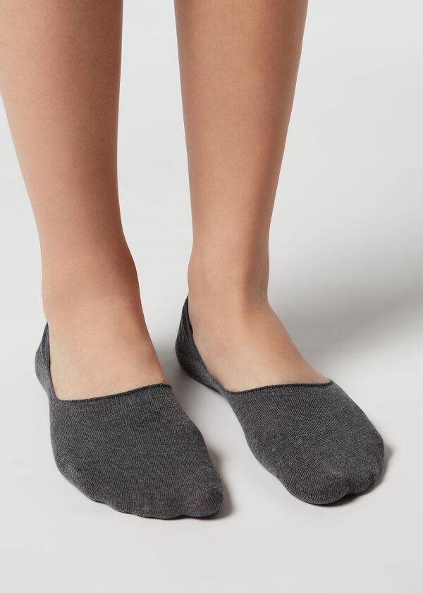 Calcetines Calzedonia Algodon Invisible Hombre Plateadas | CL2906HK