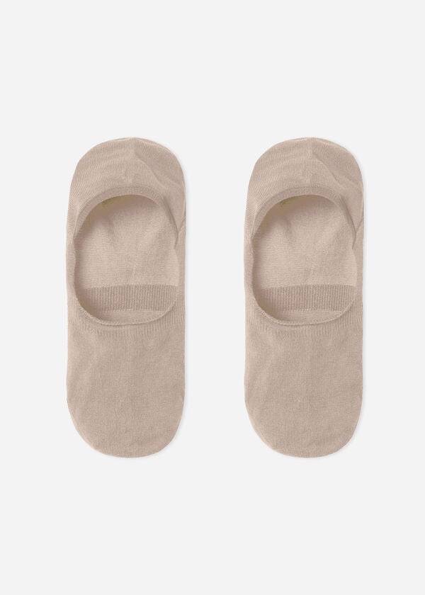 Calcetines Calzedonia Algodon Invisible Hombre Beige | CL2907HK