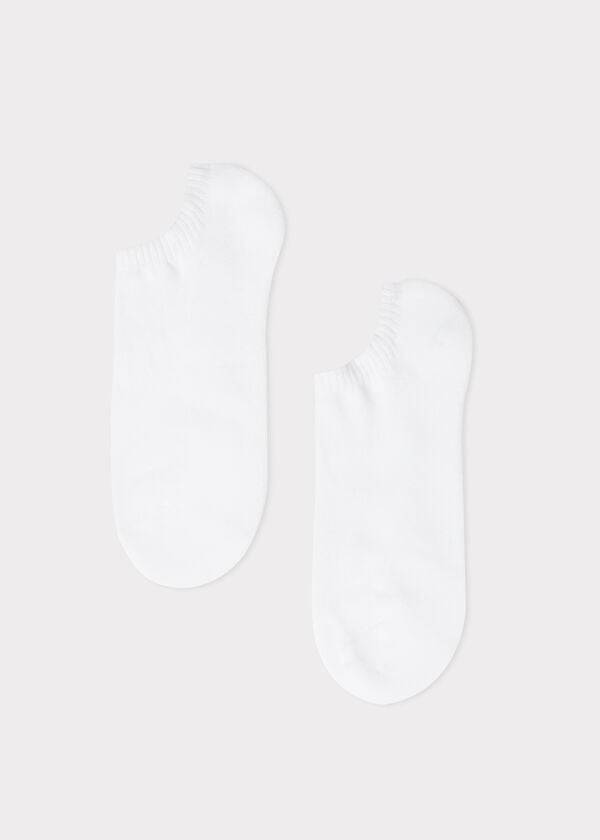 Calcetines Calzedonia Algodon No-Show Deporte Mujer Blancas | CL2292UT