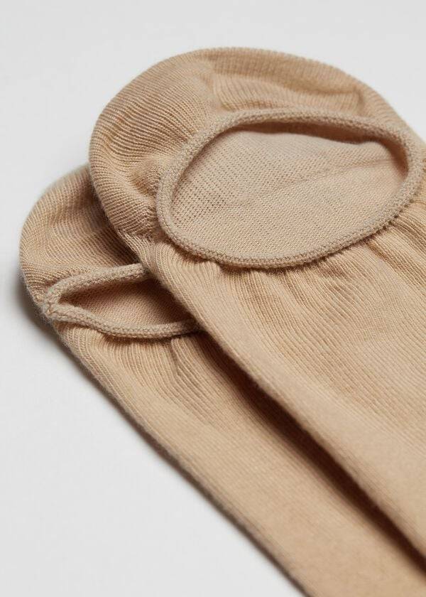 Calcetines Calzedonia Algodon No-Show Deporte Hombre Marrones Beige | CL2888IS