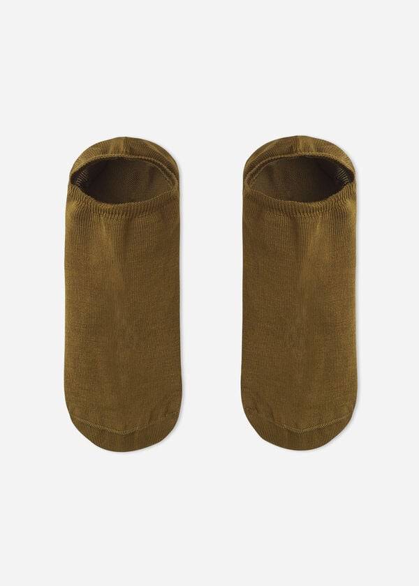 Calcetines Calzedonia Algodon No-Show Hombre Verde | CL2879JJ