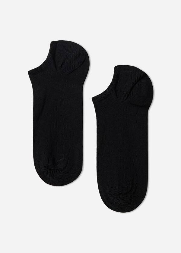 Calcetines Calzedonia Algodon No-Show Hombre Negras | CL2896MA
