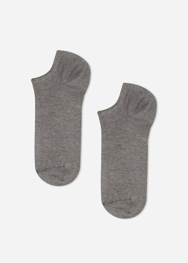 Calcetines Calzedonia Algodon No-Show Hombre Gris | CL2897NB