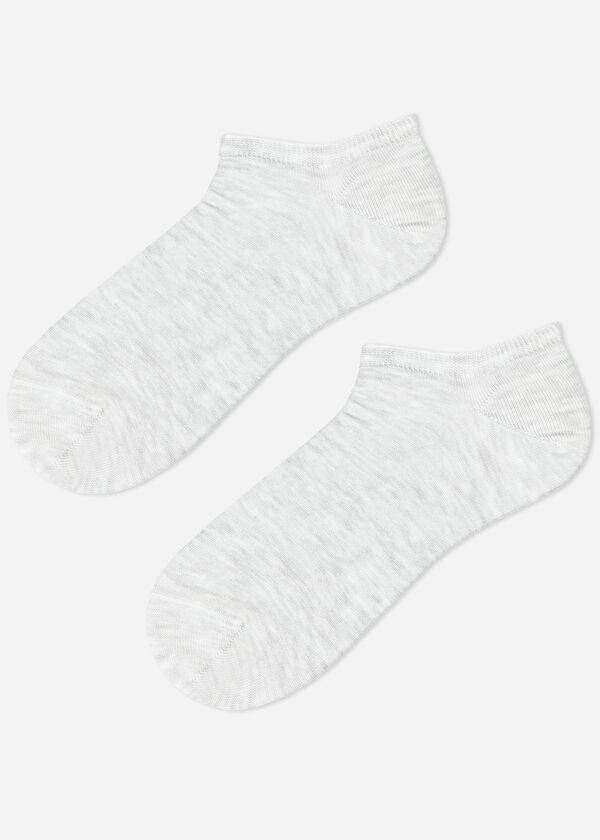 Calcetines Calzedonia Algodon No-Show Hombre Plateadas | CL2900CE