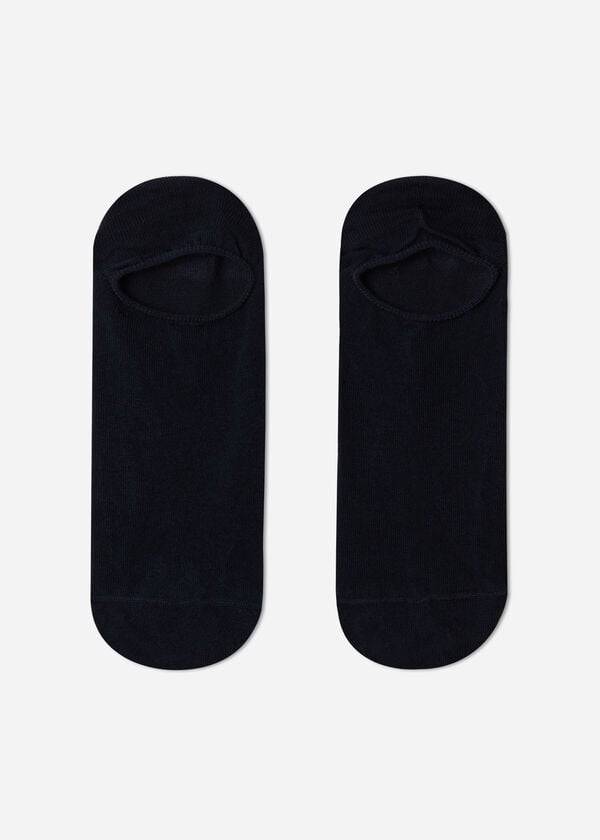 Calcetines Calzedonia Algodon No-Show Mujer Azules | CL2278LH