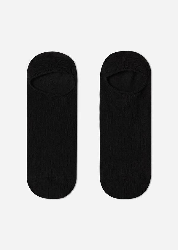 Calcetines Calzedonia Algodon No-Show rosa Hombre Negras | CL2890YU