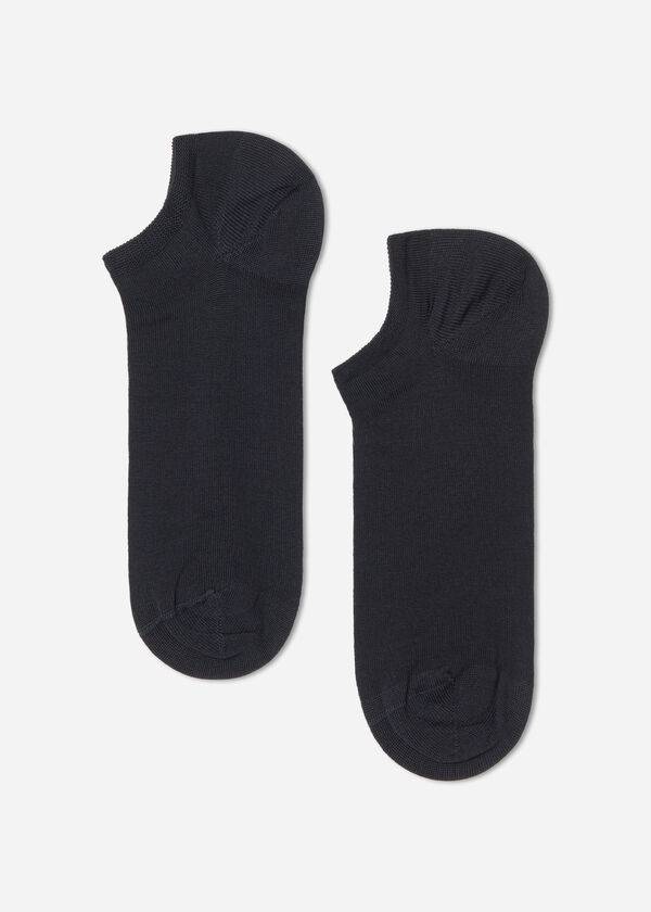 Calcetines Calzedonia Algodon No-Show rosa Hombre Azules | CL2892RW