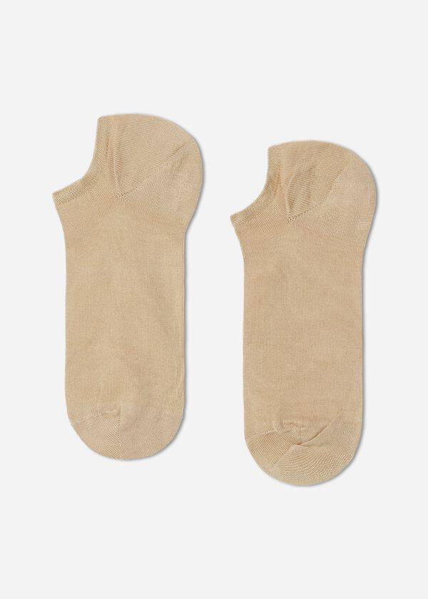 Calcetines Calzedonia Algodon No-Show rosa Hombre Marrones Beige | CL2893EX