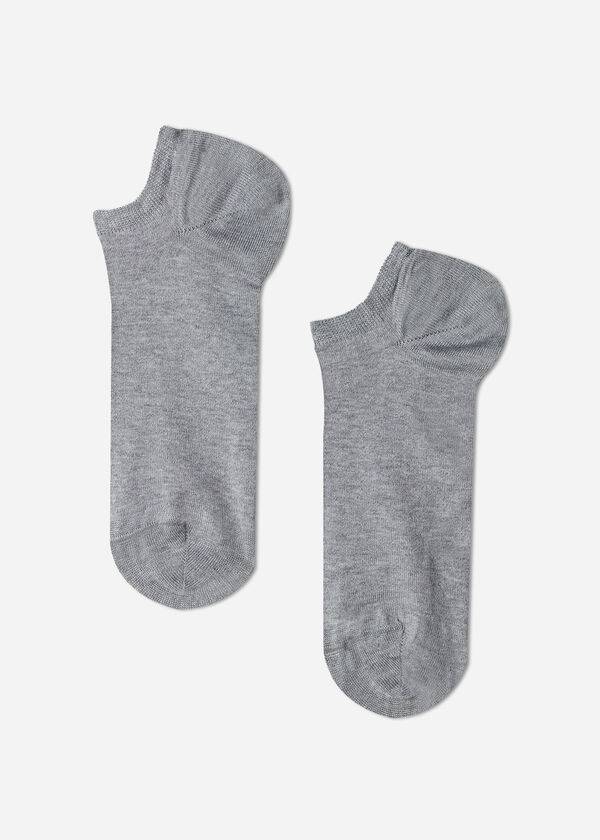 Calcetines Calzedonia Algodon No-Show rosa Hombre Gris | CL2895QZ