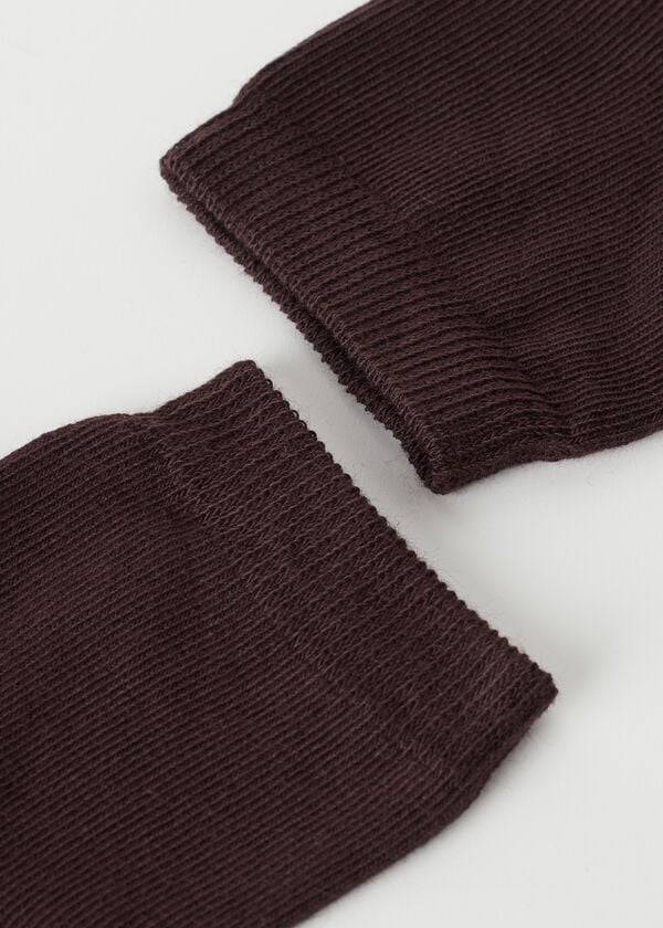 Calcetines Calzedonia Algodon with Fresh Feet Respirable Material Corta Niños Cafe | CL3102UT