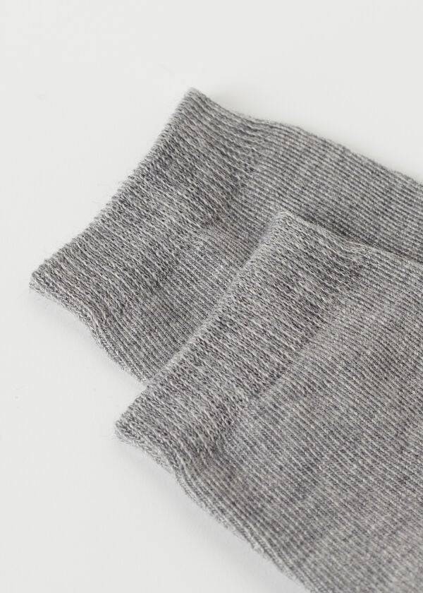 Calcetines Calzedonia Algodon with Fresh Feet Respirable Material Corta Niños Plateadas | CL3105RW