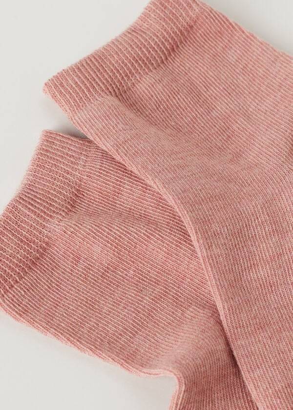 Calcetines Calzedonia Algodon with Fresh Feet Respirable Material Corta Niños Rosas | CL3106EX
