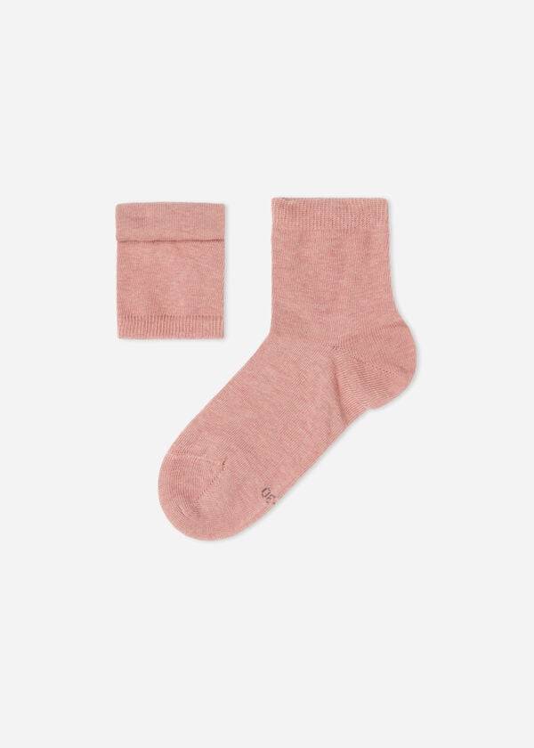 Calcetines Calzedonia Algodon with Fresh Feet Respirable Material Corta Niños Rosas | CL3106EX