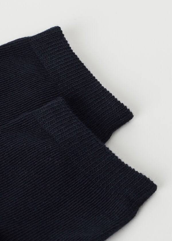 Calcetines Calzedonia Algodon with Fresh Feet Respirable Material Corta Niños Azules | CL3173UT