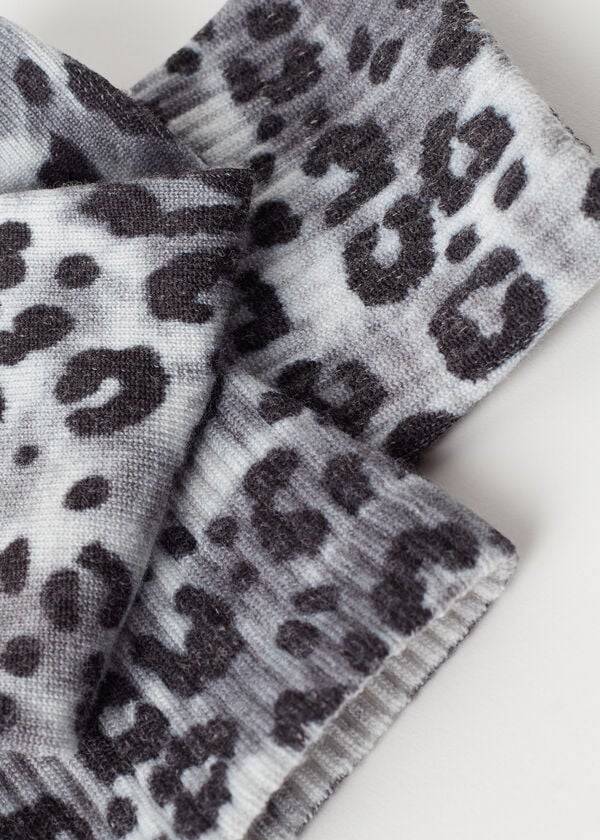 Calcetines Calzedonia Animal Print Corta Mujer Plateadas | CL2336HK