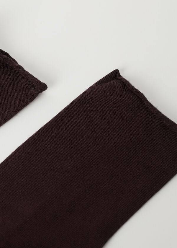 Calcetines Calzedonia Ankle with Cashmere Corta Mujer Marrones | CL2340SO