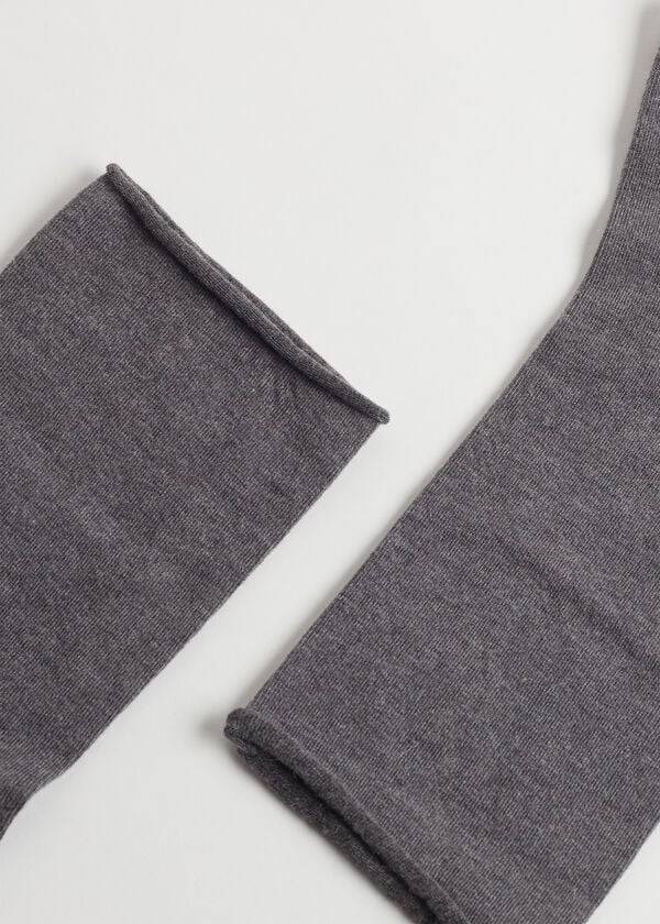 Calcetines Calzedonia Ankle with Cashmere Corta Mujer Gris | CL2346YU