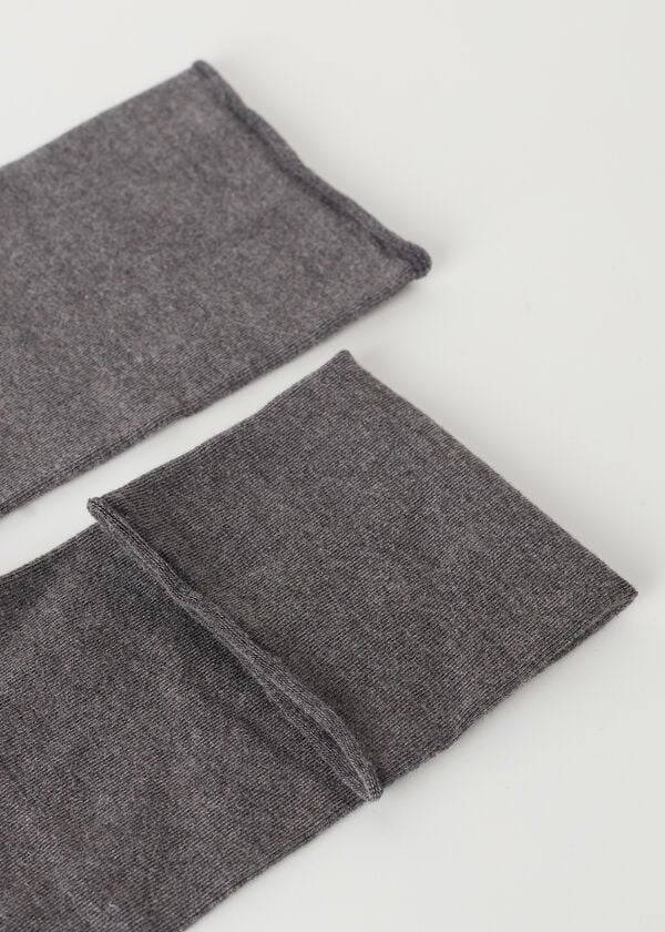 Calcetines Calzedonia Cashmere Blend 3/4 Long Mujer Gris | CL2238TV