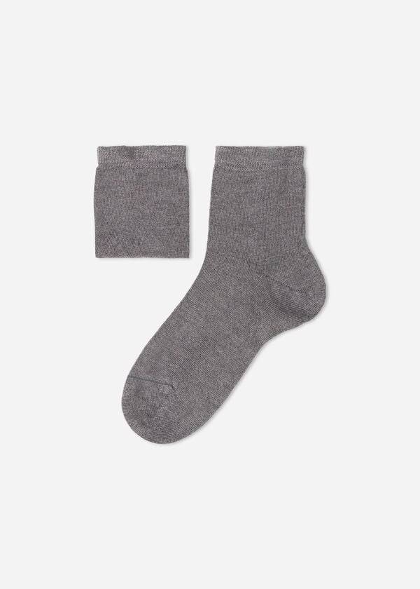 Calcetines Calzedonia Cashmere Blend Corta Niños Gris | CL3090LH