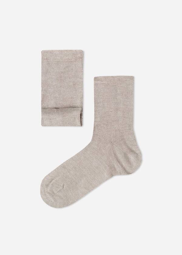 Calcetines Calzedonia Cashmere Blend Corta Niños Beige Marrones | CL3091KI