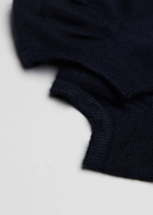 Calcetines Calzedonia Cashmere Blend No-Show Hombre Azules | CL2880HK