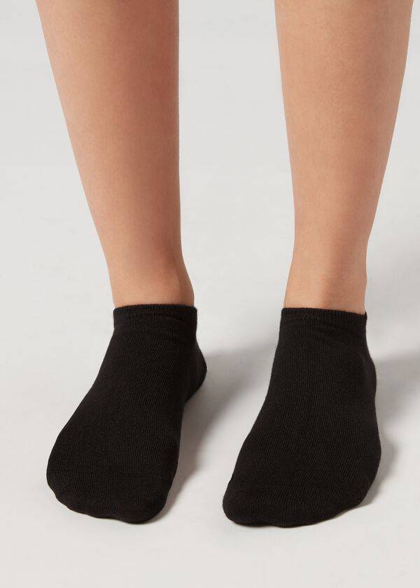Calcetines Calzedonia Cashmere Blend No-Show Hombre Negras | CL2881GL