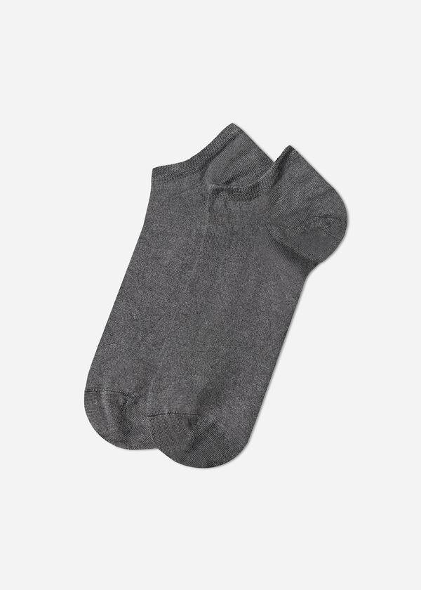 Calcetines Calzedonia Cashmere Blend No-Show Hombre Gris | CL2882FM