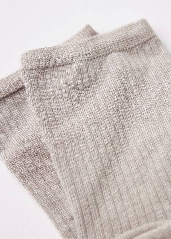 Calcetines Calzedonia Cashmere Corta with Glitter Mujer Blancas | CL2354BC