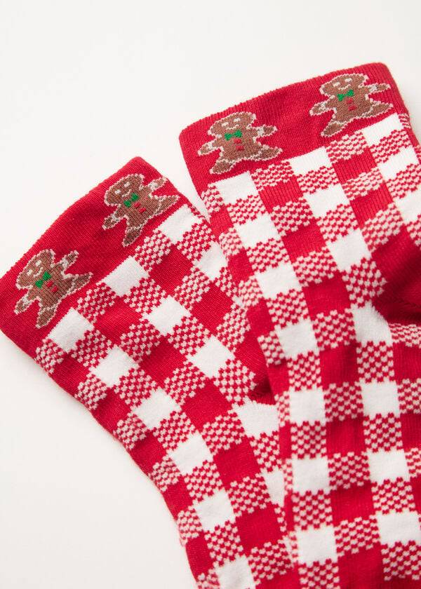 Calcetines Calzedonia Christmas Series Corta Niños Rojas Blancas | CL3170PQ