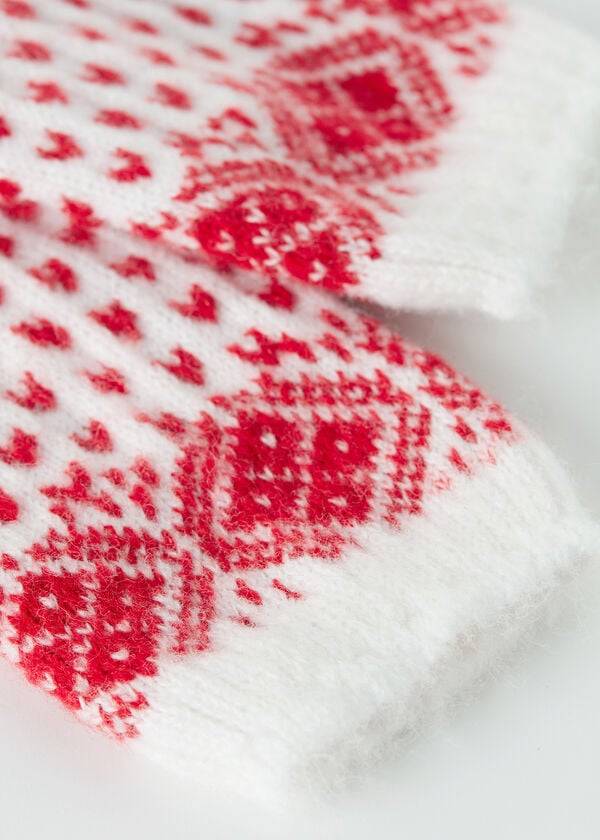 Calcetines Calzedonia Christmas Soft Corta Mujer Blancas | CL2377QZ