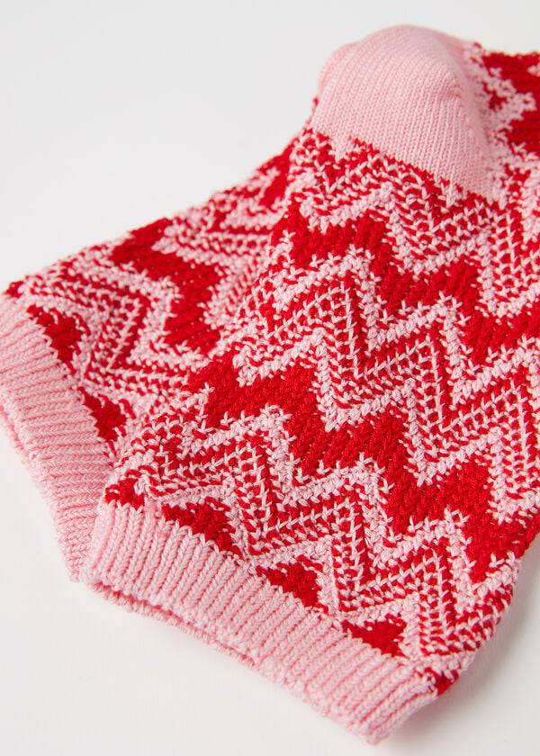 Calcetines Calzedonia Colorful Chevron Motif Corta Mujer Rojas | CL2381VD