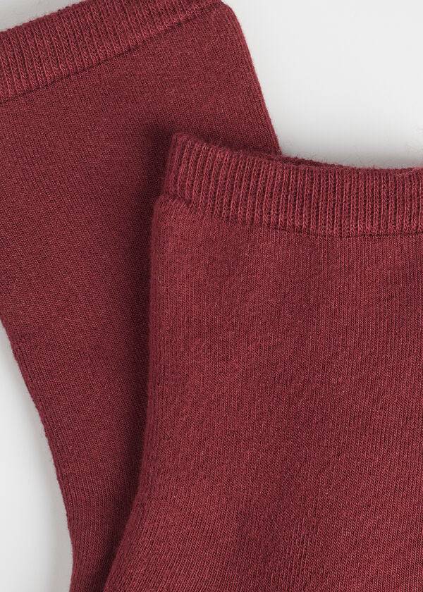 Calcetines Calzedonia Corta Algodon Thermal Mujer Rojas | CL2491JJ